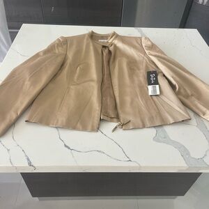 Chic Gold Cropped Blazer by BCBG